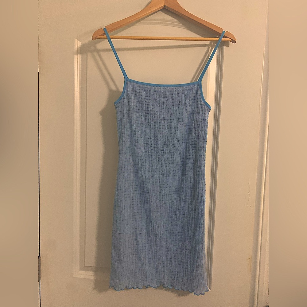 Blue Spaghetti Strap Dress